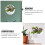 4Pcs White Plastic Wall Hanging Planters Retro Indoor Flowerpot Decor 5