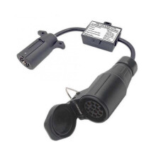 Usa To European Trailer Light Converter 7 Flat Socket (us Vehicle) To 13-pin Round Plug (eu Trailer S202412275146