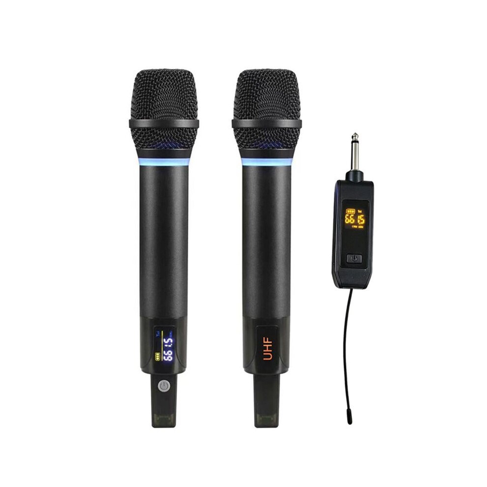 Wireless Microphone Dynamic Handheld Microphone Mic With Rechargeable Receiver For Show Meeting 4712982029554