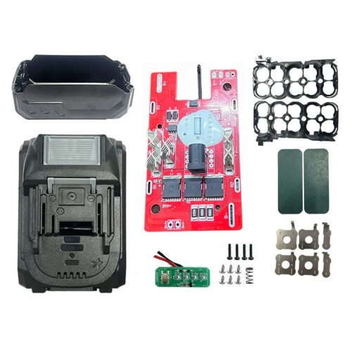 10Core Battery Storage Box Case for  21700DC 150A Protection Board +Light Panel for  Replacement Parts