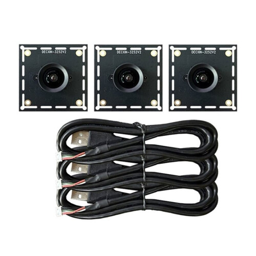 3PCS GC2053 2MP 1080P 100-Degree USB Camera Module USB Free Drive with 2m Cable for Automatic Darts Scoring System