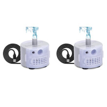 2X Cat Water Fountain Pump, Replacement Pump for Stainless Steel Pet Water Fountain, Pet Fountain Pump for Adjustable