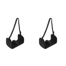 2X Hamaca para Pies de Avión, Hamaca para Pies para Viajes con Diseño Ergonómico con Separador de Pies Extraíble, Reposapiés para Avión.