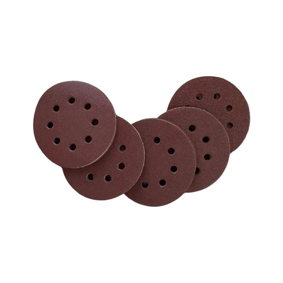 8Holes Sandpaper 125Mm Round Hole Hook Loop Sanding Discs 40-120 Grit For Random Orbital Sander Polishing Tool 6033566122736