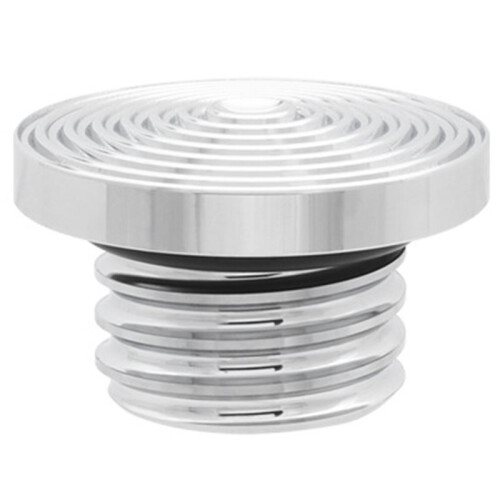 Ripple Design Threaded Fuel Tank Cap, Custom Modified Oil Cap for  Cruisers Silver