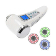 1 Mhz + 3 Mhz Beauty Ultrasound Devices for Body And Face Ultrasonic Devices Rejuvenation Skin Cleansing Anti Aging Acne(white)
