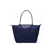 (L, Navy blue) Single Shoulder Tote Bag New Anniversary Classic Portable Dumpling Bag Single Shoulder Tote Women"s Bag