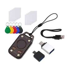 Chameleon V3.0 125K 13.56M RFID Chip Reader +5xUID Keychain+5xUID Card+5xCUID Card ID IC Tag Copyer NFC Read Write