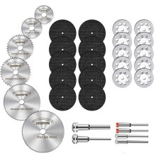 32pc Cutting Discs Sanding Grinding Wheel Circular Saw Blade Woodworking Metal Drill Rotary Tool Accessories