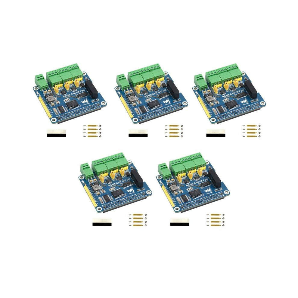 Photos - Power Tool Accessory 5X Waveshare RS485 CAN HAT RS485 CAN Expansion Board for Raspberry Pi Allows Stable Long-Distance Communication Via