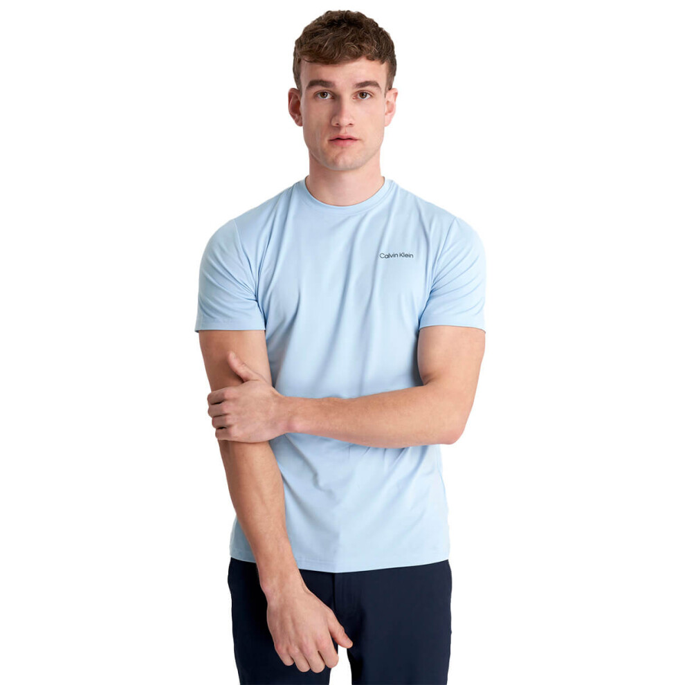 Calvin Klein (Xxl, Blue) Mens Newport Moisture Wicking Breathable Lightweight T-Shirt