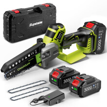 Supstable Mini Chainsaw Cordless 6-inch, Electric Saw Brushless