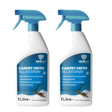 REPELEM 2 Pack Carpet Moth Killer Spray - Large 1L Instant Action Moth Killer & Moth Repellent, Kills Moths at All Life Stages, Non-Staining Strength