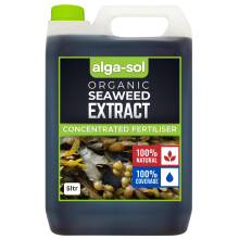ALGA-SOL Cold Press Concentrate Seaweed Extract Ascophyllum Seaweed Extract 5Ltr Biostimulant Fertiliser Fertilizer Seaweed Plant Feed Organic Fertil
