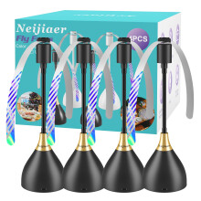 Neijiaer Fly Fans for Tables, Effective Fly Repellent Fan Keeps Flies Away with Soft Blades, USB or Batteries Powered, Portable Flies Fan for Picnic,