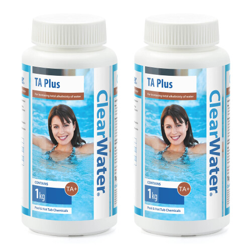 ClearWater Clearwater TA Plus Alkalinity Increaser for Swimming Pool and Spa Treatment, White