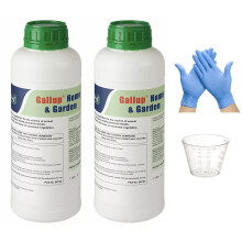 Twin Pack 2 x 1 Litre bottles of Super Strength Gallup Home & Garden Glyphosate