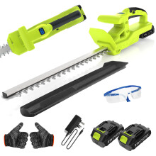 VOERJIA 20” Cordless Hedge Trimmers, 2 * 2000mAh Battery Hedge Trimmer, 21V Hedg