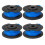 CKCSHI 4Pcs Strimmer Spool Compatible with Ryobi, String Trimmer Replacement for 1