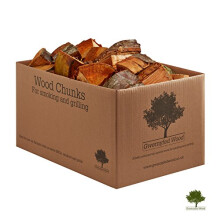 Cherry Wood Chunks for Smoking Food (8 flavours available) - Large 7-9KG / 25 Litre Box -Kiln Dried Wood -Chunks for Smoking Food on BBQ’s/Barbeques