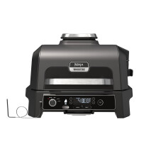 Ninja Woodfire Pro XL Electric BBQ Grill & Smoker with Digital Probe, Large 4-in-1 Outdoor Grill & Air Fryer with Smart Cook System & Woodfire Pellet