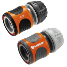 Gardena Hose Connector Set 13 mm (1/2 inch) and 15 mm (5/8 inch): For the beginning and end of the hose, connector to fit all Original system parts,