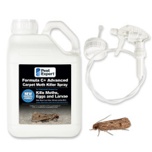 Pest Expert Carpet Moth Killer Spray 5Ltr Formula 'C+' Moth Killer - Fast-Acting & Long-Lasting Control, Professional Strength Approved for Amateur U