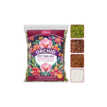 Riare Orchid Potting Mix for Repotting- 2L Orchid Repotting Kit Include Moss, Pine Bark, Perlite, Coco Peat- Premium Orchid Soil Medium for Indoor Po