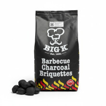 Big K Charcoal Briquettes Bag for BBQ Grill - 10kg Barbecue Charcoal Briquettes