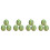 12Pcs Mini Artificial Watermelon Models Resin Green Desktop Decor 3