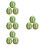 12Pcs Mini Artificial Watermelon Models Resin Green Desktop Decor 6