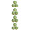 12Pcs Mini Artificial Watermelon Models Resin Green Desktop Decor 7