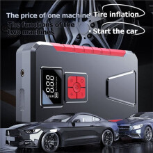 Car Jump with Air Compressor,1200A Car Battery Jumper 150PSI Tire Inflator Air Pump with LCD Display