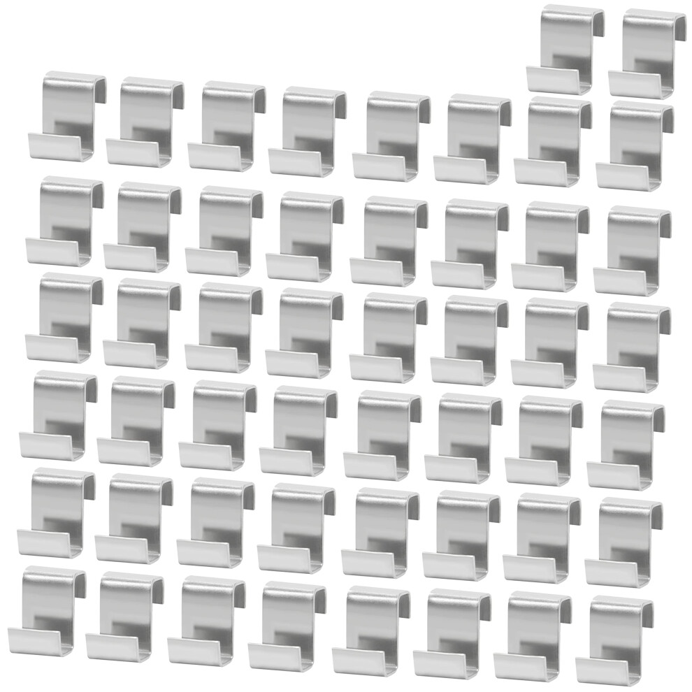 Zayin Greenhouse Clips, 50Pcs Stainless Steel Z Glazing Clips, Window Pane Fixings Hanging Clips, Replacement Greenhouse Glass Hooks Accessories 9105227862439