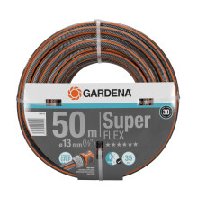 Gardena Premium Superflex Hose, 13 mm (1/2 inch), 50 m: Garden Hose with Power Grip Profile, 35 bar Burst Pressure, Highly Flexible, Keeps its Shape,