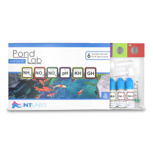 NT Labs Pond Lab Multi Test Kit (All-in-one Water Testing Kit - Ammonia, Nitrite, Nitrate, pH, General Hardness (GH) and Carbonate Hardness (KH)), Ac