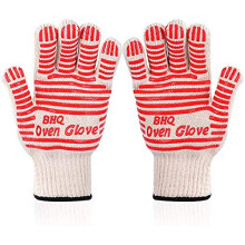 Revolutionary 250C Extreme Heat Resistant EN407 Certified Heat Resistant Oven Gloves Hot Surface Handler Made from Nomex and Kevlar - Non-Slip Kitch