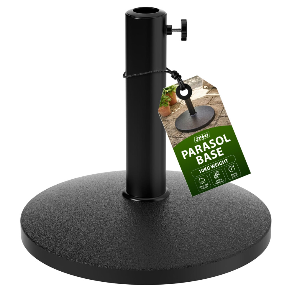 Photos - Other for Fishing ZENO Parasol Base 10KG | Garden Umbrella Base | Heavy Duty Parasol Stand for Umb 