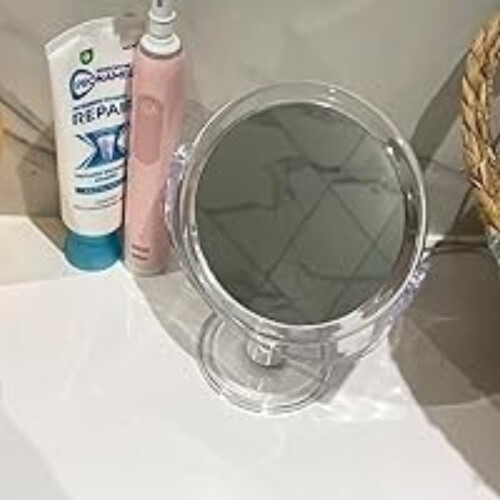 Blue Canyon Free Standing Round Cosmetic Mirror 2