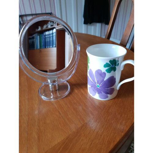 Blue Canyon Free Standing Round Cosmetic Mirror 1