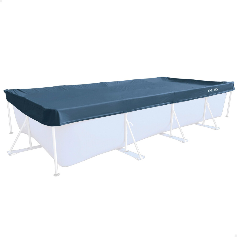 Intex 28039 Protective Cover For Rectangular Pool Blue 450 X 220 X 20 Cm