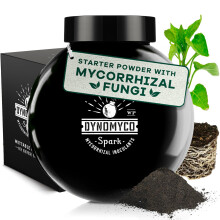 DYNOMYCO Spark WP Mycorrhizal Fungi, 6oz Wettable Powder – 3-In-1 Root Enhancer Amplifies Nutrient Uptake & Yield – Treats 38 Plants, Indoor/Outdo