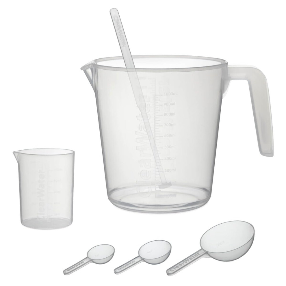 Clearwater Measuring Set For Swimming Pool And Hot Tub Chemical Treatment, Transparent, 19.5 Cm*13.0 Cm*18.0 Cm