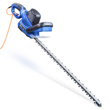 Hyundai 680w 610mm Corded Electric Hedge Trimmer Pruner, Rotatable Handle, 10m P