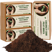 Legigo 8 Pack Coco Coir Bricks (11.2lb), 100% Organic Coconut Coir Fiber Potting