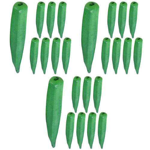 30Pièces Gombo Simulé Mousse , Décoration Pédagogique 1