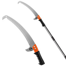 Walensee 3 M Pole Saw for Tree Trimming, Lightweight Stainless Steel Pole Pruner with Extension Handle & Pruning Blade, High Reach Branch Cutter for