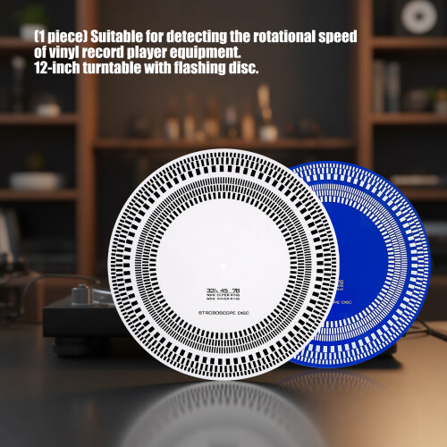 Disque stroboscopique de platines de 12 pouces pour-Bleu 2