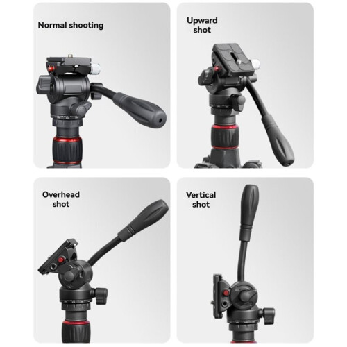 Manbily Leichtes Hydraulisches Gimbal-Stativzubehör, Klein, Hydraulisch