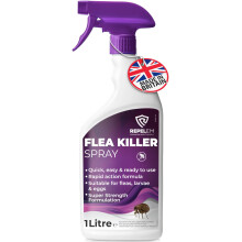 REPELEM Flea Spray for The Home - Professional Strength, Household Treatment, Killer for Home, Kills Fleas, Larvae & Eggs (1L Flea Spray)